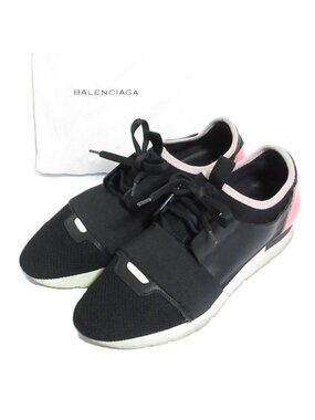 Balenciaga Matelasse Runner Sneakers Black Pink 38